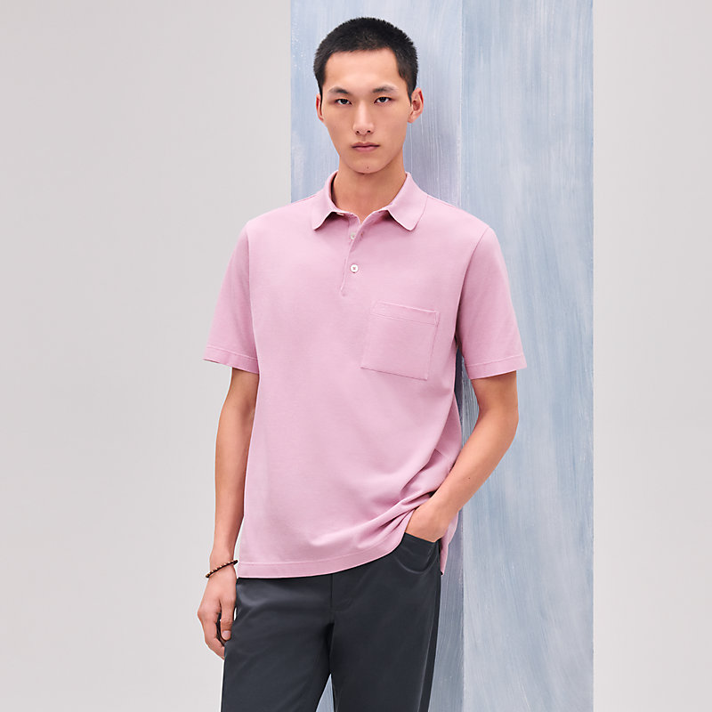 Polo con botones broderie H