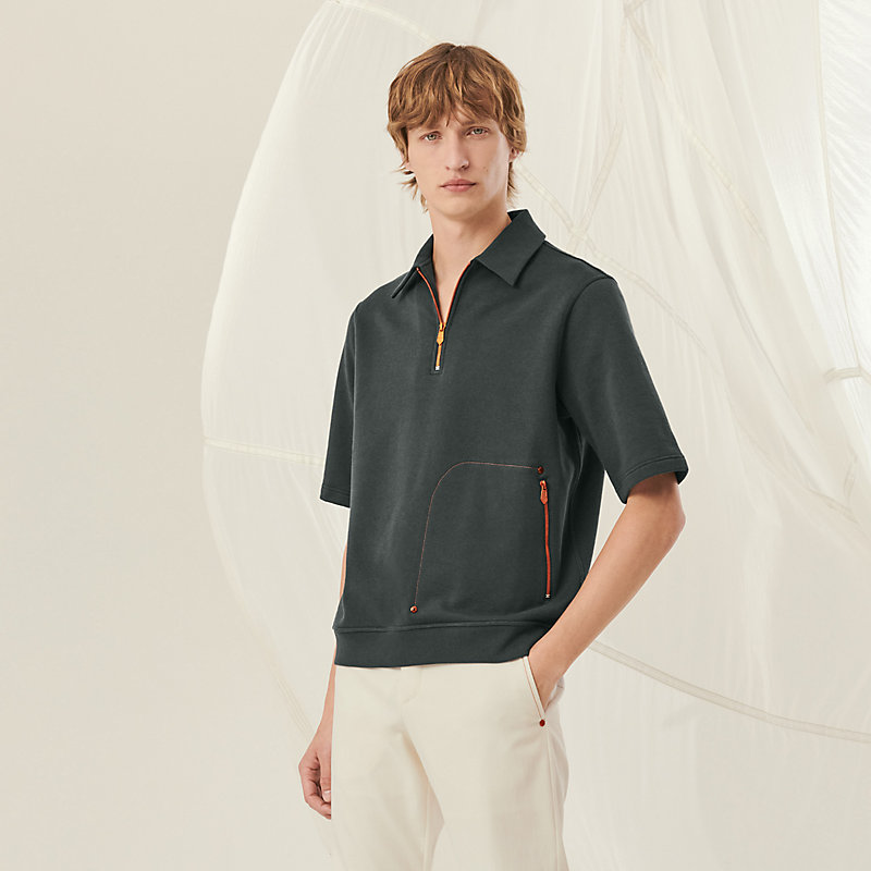 Polo shirt with colorful Clou de Selle details | Hermès