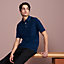 Polo shirt with pocket and striped collar, View: Worn, worn, view 2 of 4