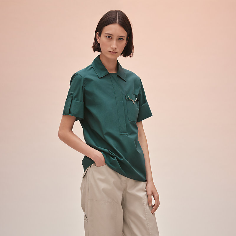 Polo shirt with tab | Hermès Malaysia