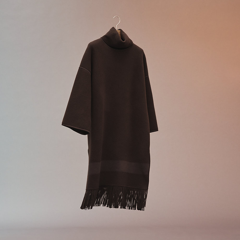 long poncho coat
