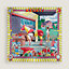 Pony Pit Stop double face scarf 90, View: Flat, flat, view 3 of 5
