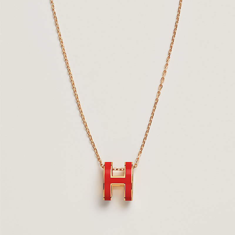 hermes h pendant necklace