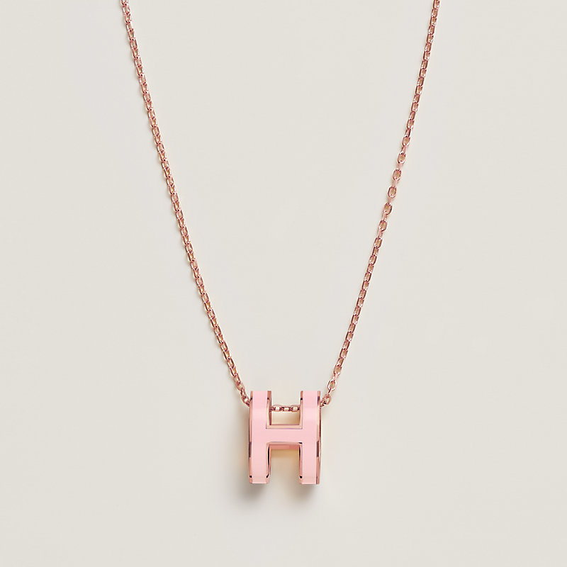 Hermes h deals pendant necklace