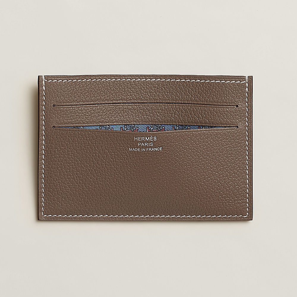 Porta-cartão Citizen Twill - Amarelo | Hermès Brasil