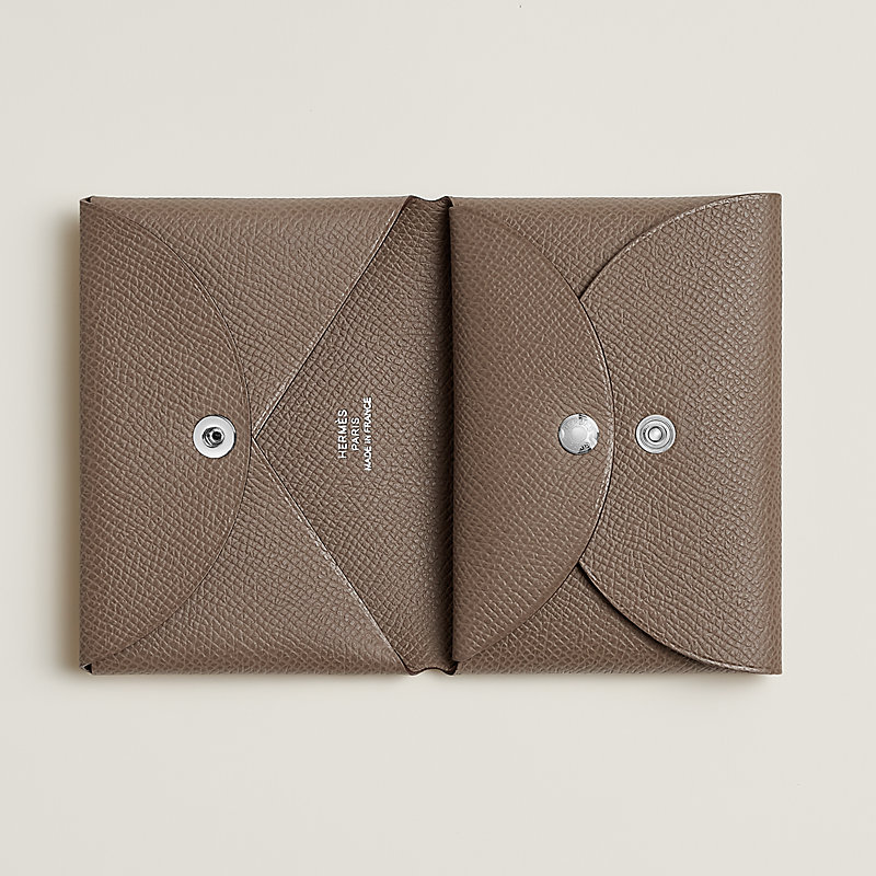 HERMES Calvi カルヴィ Porta-cartão Compacto Calvi Duo | Hermès Brasil