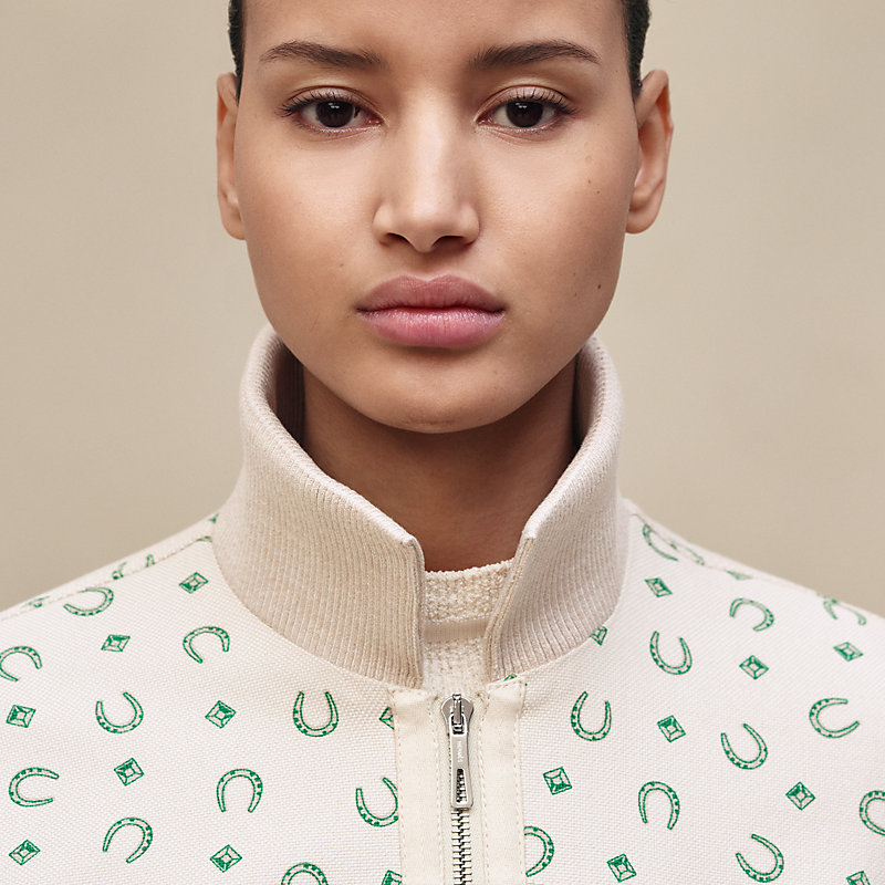 "Porte-Bonheur Bandana" mixed materials jacket, View: , view 5 of 7