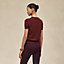 "Porte-Bonheur Bandana" short-sleeve sweater, View: Worn, worn, view 3 of 5