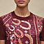 "Porte-Bonheur Bandana" short-sleeve sweater, View: Worn, worn, view 4 of 5