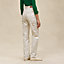 "Porte-Bonheur Bandana" straight leg pants, View: Worn, worn, view 3 of 6