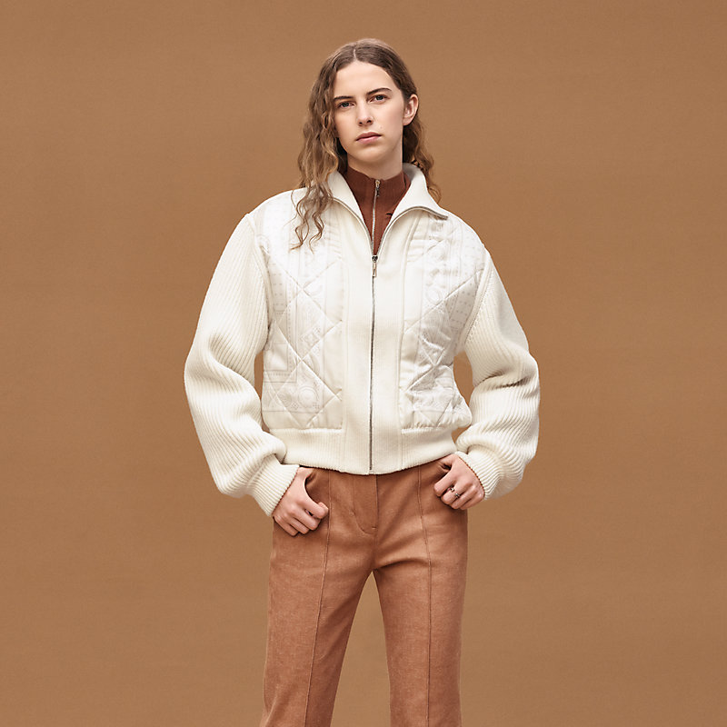 "Porte-Bonheur Bandana" zipped quilted jacket&nbsp;, View: , view 3 of 7