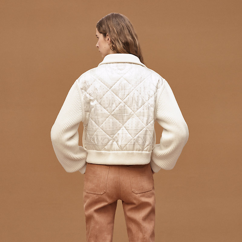 "Porte-Bonheur Bandana" zipped quilted jacket&nbsp;, View: , view 4 of 7