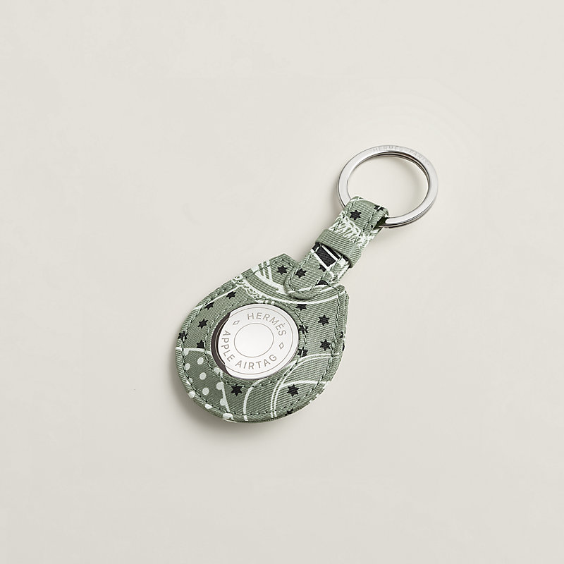 Porte-clés Apple AirTag Hermès Bandana Éperon d'Or