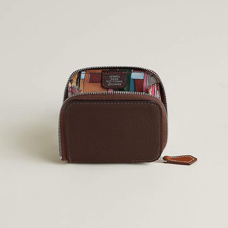 【HERMES】Porte-monnaie Silk'In コインケース Vert Moyen 085886CKAA_front_wm_1