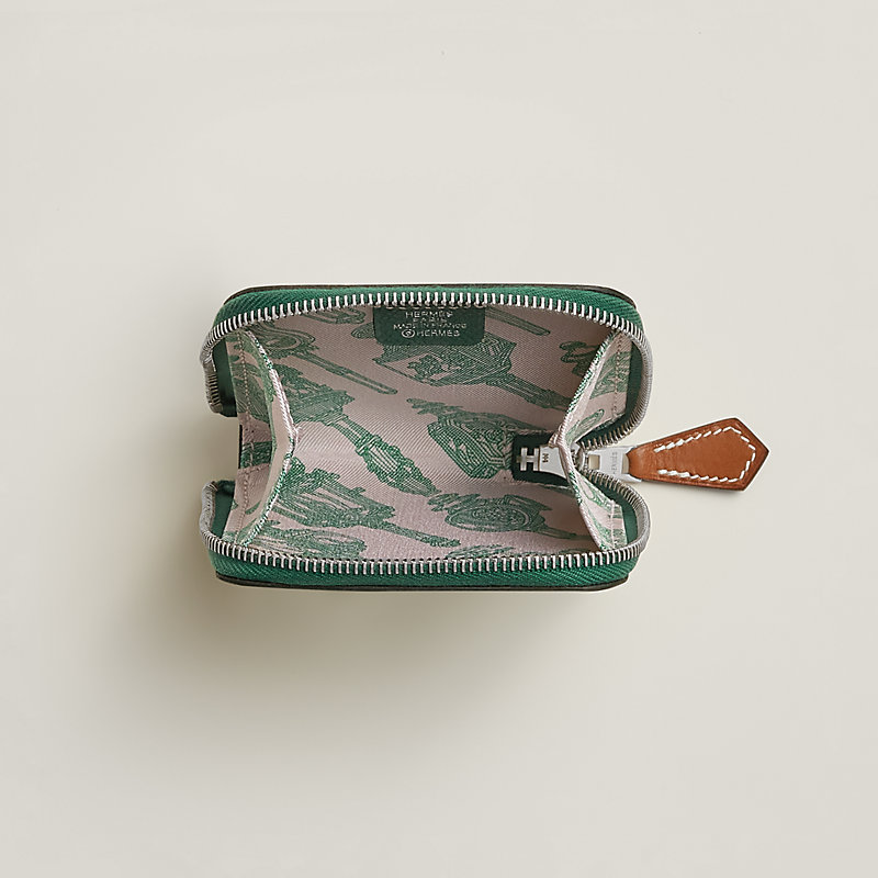 【HERMES】Porte-monnaie Silk'In コインケース Vert Moyen Porte-monnaie Silk'In | Hermès Suisse