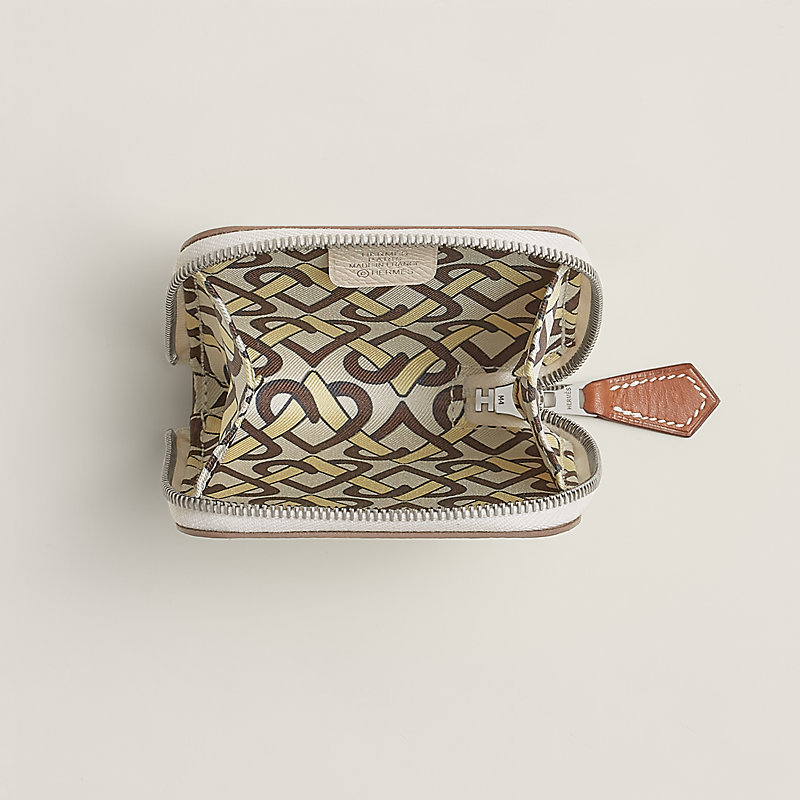 Porte-monnaie Silk'In - Blanc | Hermès France