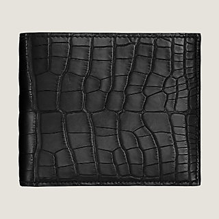 Hermes Wallet Portefeuille MC2 Copernic Matte Alligator Black