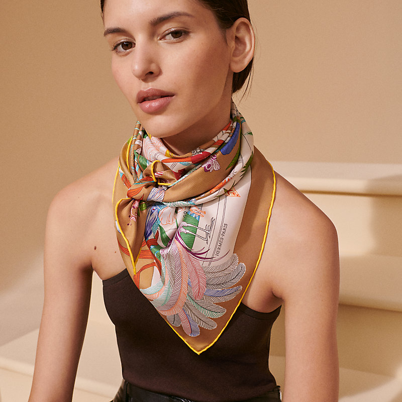 Hermes Scarf Necklace Precious Paradise Scarf 90 Hermès UK