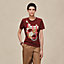 Printed micro t-shirt, View: Worn, worn, view 2 of 4