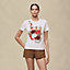 Printed micro t-shirt, View: Worn, worn, view 2 of 4
