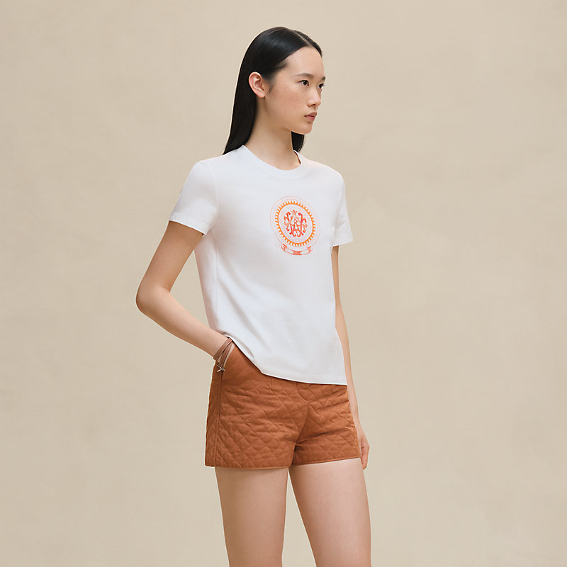 シンプルでお洒落♪レディース【HERMES】Tシャツ H5H4629DA9034 Printed straight t-shirt | Hermès Australia