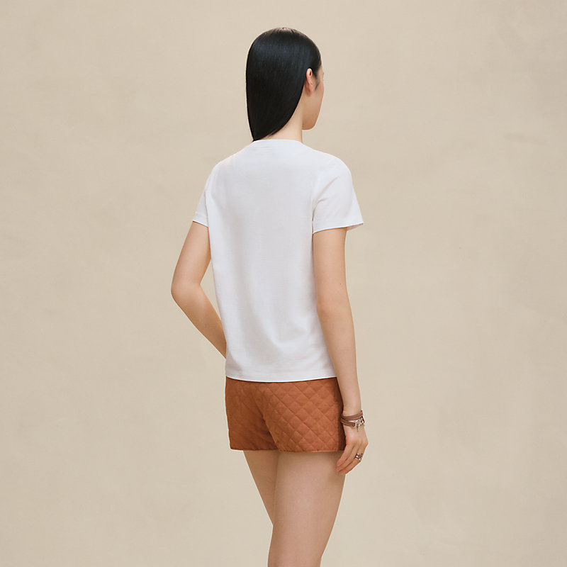 シンプルでお洒落♪レディース【HERMES】Tシャツ H5H4629DA9034 Printed straight t-shirt | Hermès Australia