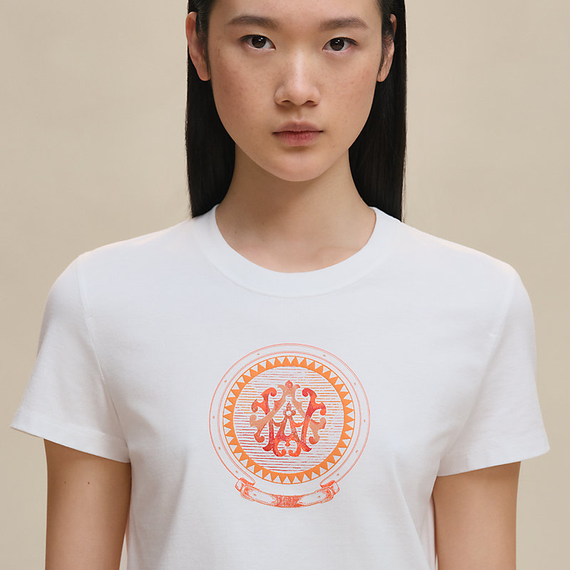 シンプルでお洒落♪レディース【HERMES】Tシャツ H5H4629DA9034 Printed straight t-shirt | Hermès Australia