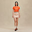 Printed straight t-shirt, View: Worn, worn, view 1 of 5