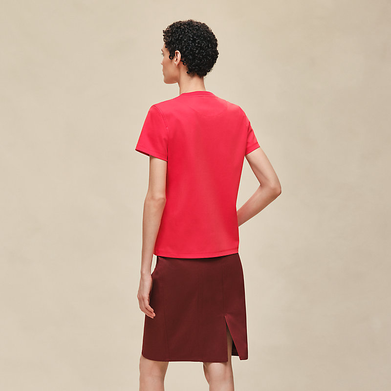 Printed straight t-shirt