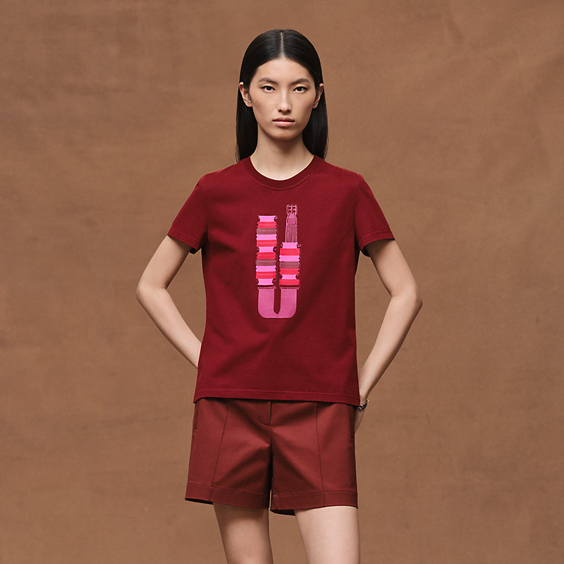 Printed straight t-shirt | Hermès Sweden