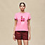 Printed straight t-shirt, View: Worn, worn, view 2 of 4