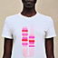 Printed straight t-shirt, View: Worn, worn, view 4 of 4