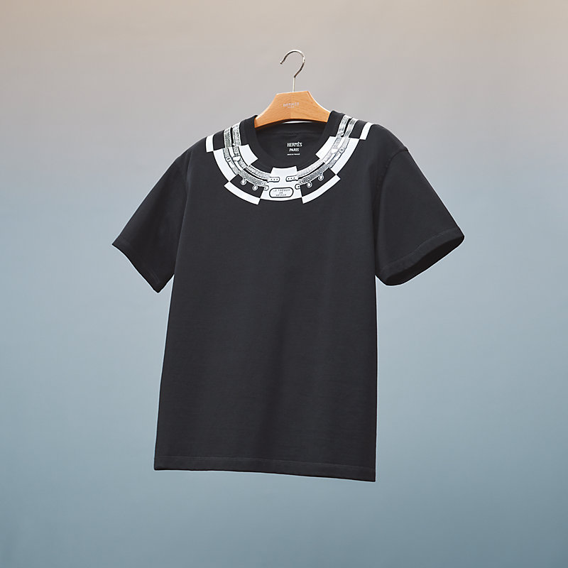 hermes plain black shirt