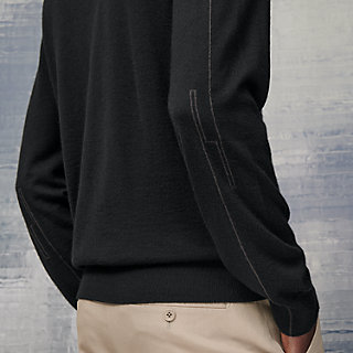 HERMES エルメス 23AW ランダムプリーツハイネックニットセーター 3H2626DP ブラック 40 HERMES（エルメス） 23AW ランダムプリーツハイネックニットセーター