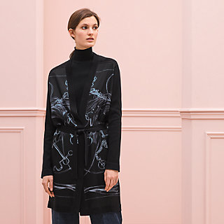 HERMES カシミアシルク カーディガン 40　バレーリナ HERMES カシミアシルク カーディガン 40 バレーリナ