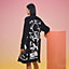 "Promenade du Matin Remix" long twillaine cardigan, View: Worn, worn, view 3 of 5