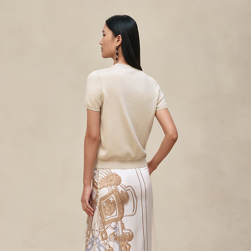 Pull a maniche corte stampa “Brides de Gala Gold”