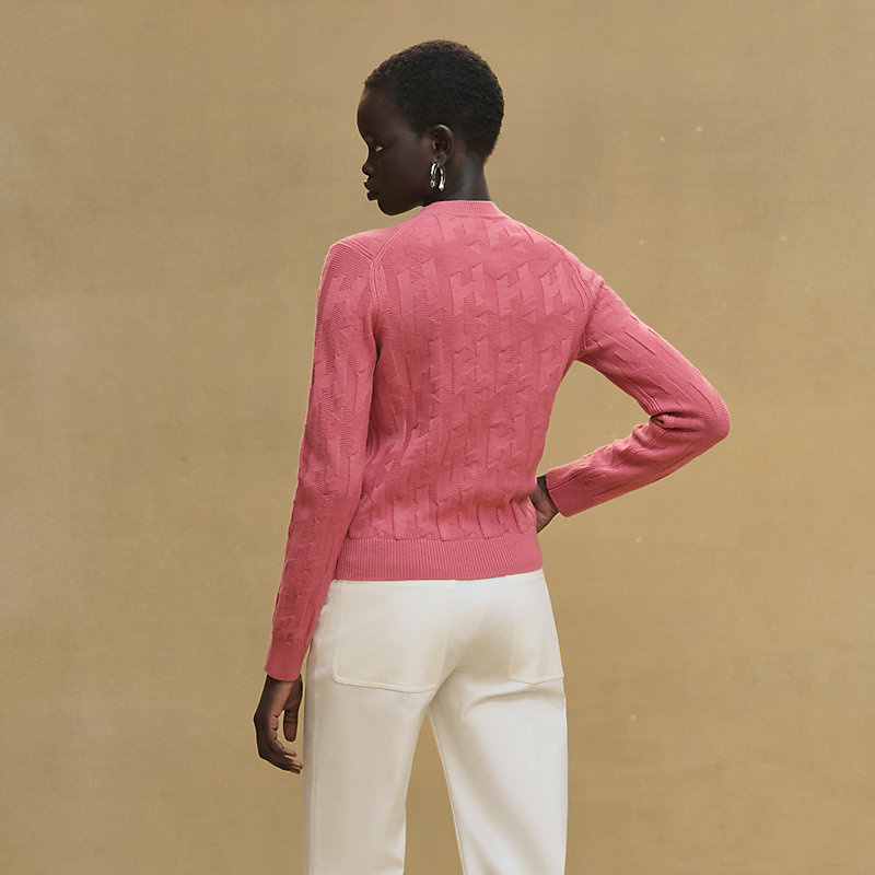Pull a maniche lunghe con motivo “H”