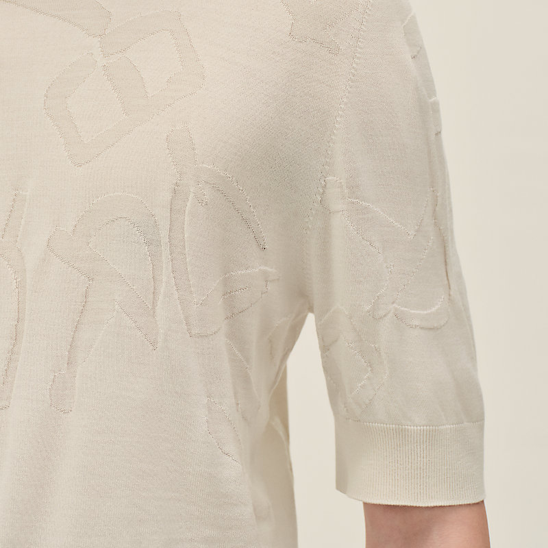 Pull col rond «&nbsp;Calligraphie Equestre&nbsp;»