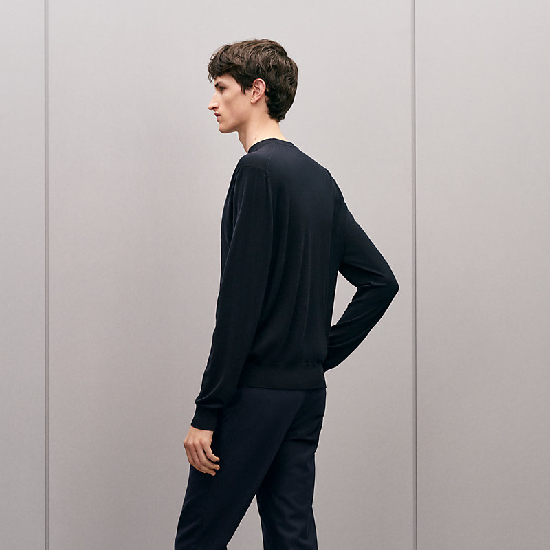 Pull col rond «&nbsp;Détail H&nbsp;»