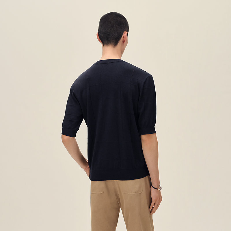 Pull col rond «&nbsp;jeu de points sellier&nbsp;», Vue: , vue 3 sur 5
