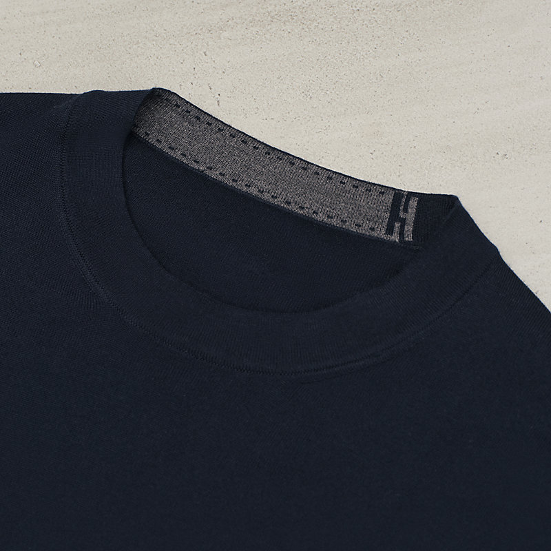 Pull collo rotondo “détail H”