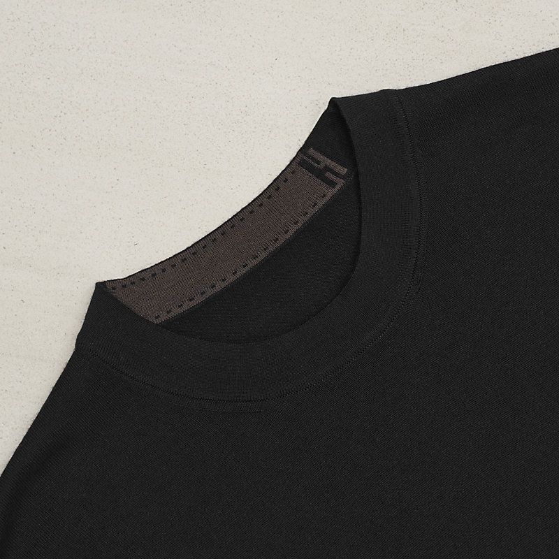Pull collo rotondo “détail H”