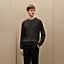 Pull collo rotondo “rayures & twist”, Vista: Immagine prodotto indossato, worn, vista 4 su 5