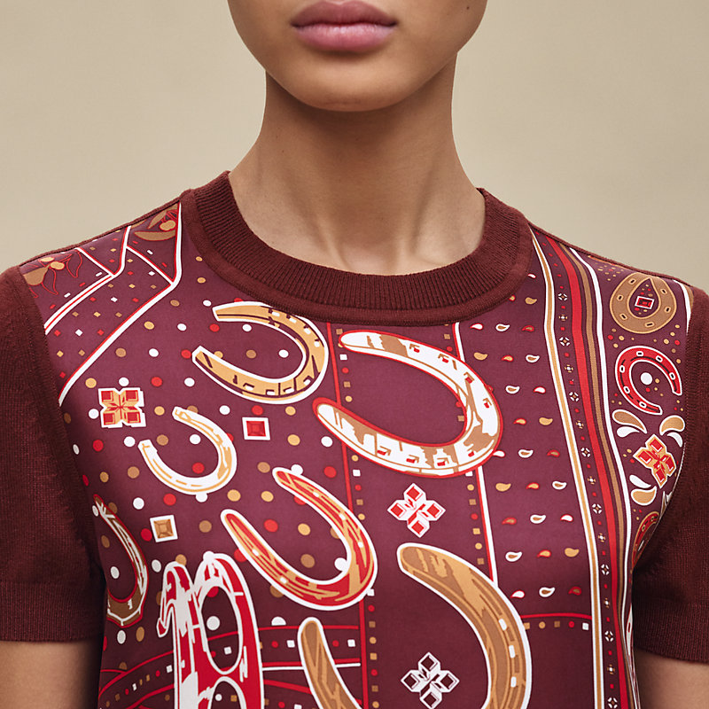 Pull manches courtes imprimé «&nbsp;Porte-Bonheur Bandana&nbsp;»