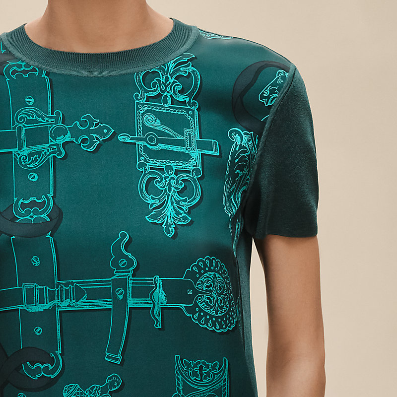 Pull manches courtes twillaine imprimé «&nbsp;Ferronnerie Remix&nbsp;»