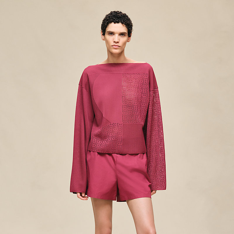 Pull manches longues motif «&nbsp;Chaîne d'Ancre&nbsp;»