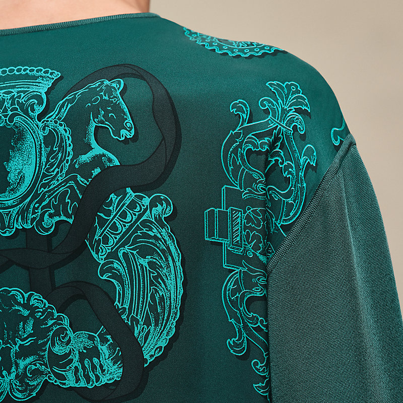 Pull manches longues twillaine imprimé «&nbsp;Ferronnerie Remix&nbsp;»