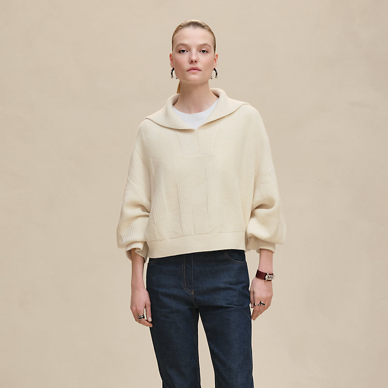 Pull maniche lunghe motivo “H”