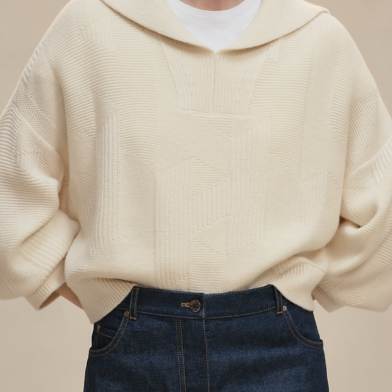 Pull maniche lunghe motivo “H”